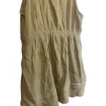 LA Made Ruffled Sleeveless Tunic Top Casual Summer Dress Neutral Color Tank Mini Photo 2
