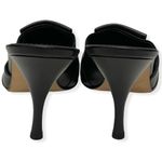 Amalfi Black Italian Leather Fringe Slip On Heel Size 9 Photo 9