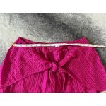 Victoria's Secret  Pink Metallic Stripes Tie Front Pull On Shorts Size XL NWOT Photo 7