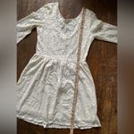 Garage White Lace Overlay Midi Dress Size LG Photo 4