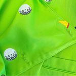 Loudmouth Golf Themed Novelty Print Cotton Blazer Jacket: Lime Green Size M Photo 10
