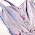 Urban Outfitters  Sundress XS Linen Floral Tie Shoulder Midi Dress Cottagecore Photo 5