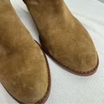Nine West  Freeport Western Suede Leather Ankle Booties Size 8 Camel Tan Studded Photo 3
