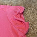 Lilly Pulitzer Pima Cotton Cap Sleeve Keyhole Front Pink White Tee T-Shirt Sz XS Photo 3