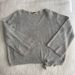 Roxy  Bell Sleeve Gray Knit Sweater XL Photo 0