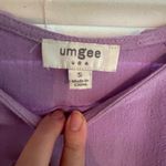 Umgee  Womens Lavender Flutter Sleeve High Low Sundress Size Small Relaxed Beach Photo 5