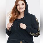 Outlander Hoodie With Lace Up Neck Line Green Size 0 Photo 0