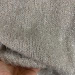 Jennifer Lopez Pink silver shimmer crew neck Holiday sweater size XS Photo 8