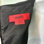 Hugo Boss Kagami Ling Sleeve Shift Black Dress Origami Folded Pleated Collar 6 Photo 9