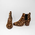Madewell Women's The Regan Boot In Leopard Cheetah Calf Hair Ankle Booties Shoes Photo 0