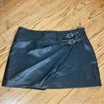 ZARA  | Faux Leather Side Buckle MOTO Mini Skirt NWT Size S Photo 5