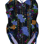 prAna Swimsuit Womens XL Mixed Floral Print 1 Piece Beach Resort Travel Swimwear Photo 0