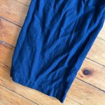 Uniqlo Navy Blue Pants trousers tie waist cotton linen xl Photo 3