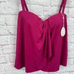 Coco reef  Womens Contours Clarity Bra Sized 12/36C Bandeau Tankini Top Fuschia Photo 4