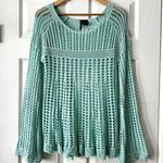 Heart n Crush Boho Crochet Knit Coverup Sz L Blue Size L Photo 0