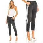 Mother Shaker Prep Fray Jeans Dear Mr Black Racer Grey Stretchy Y2K Grunge Hem Size 25 Photo 3