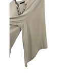 Susan Graver  Artisan 2X Beige Embellished V-Neck Tunic Top Stretch 3/4 Sleeve Photo 2