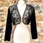 Niki Elegant Black Embroidered Women's Vintage Bolero Jacket Size M Photo 0