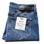 Mavi NWT Size 34 Jeans Scarlett High Rise Super Skinny Stretch Frayed Hem Blue Photo 11