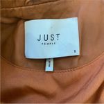 Just Female Anthropologie beautiful genuine lamb leather kimono style jacket NEW Tan Photo 10