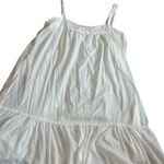 Vince White Shift Dress Fit N Flare Sleeveless Eyelet 100% Cotton Size Large Photo 11