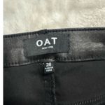 OAT Mid Rise‎ Skinny Jeans Women's 26 Black Coated NWT Photo 2