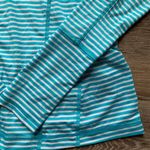 Zella Blue & White Quarter Zip Athletic Top XS Photo 1