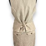 Margaret Godfrey Linen Suede Trim Vest Skirt Set Size 8 Photo 3