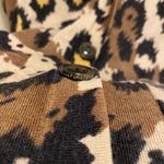 Diane Von Furstenberg  Wool Cheetah Print Button Front Long Cardigan Size Small Photo 4