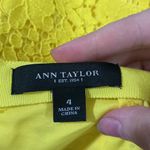 Ann Taylor  bright yellow floral lace pencil skirt size 4 Photo 6