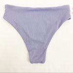 SheIn  Ribbed High Waisted Bikini Bottoms: Lilac Photo 2