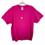 Savannah Georgia Embroidered Flower 100% Cotton Pink Short Sleeve T Photo 0