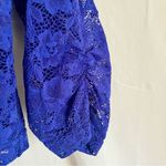 G by Guess  Electric Blue Lace Blouse Photo 4