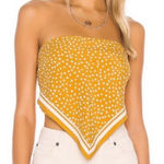 Cleobella  Mustard Polka Dot Scarf Top Multipurpose Versatile Photo 0