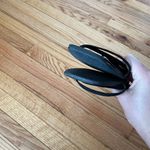 Ralph Lauren Vintage Purple Label Leather Sandals Heels Spaghetti Straps Chunky Block 90โs -early 2000โs Slip on Square toe Made in Italy ๐ฎ๐น Sz 8.5 Rubber outsole Anti-slip Photo 4