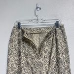 Worthington Ivory Floral Embroidered Midi Pencil Skirt Sz 8 Photo 6