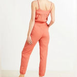 Evereve Gemma Gauzy Cotton Jumpsuit in Coral Size S Photo 1