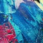 Ali Miles Multicolor Abstract 3/4 Sleeve Top XLP Artsy Lagenlook Embellished Blue Size undefined Photo 7