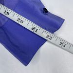 Antonio Melani 100% Silk Purple Collared Button Tie Front Long Sleeve Blouse L Photo 7