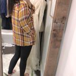 Terra & Sky  mustard plaid button down shirt size 2X Photo 1