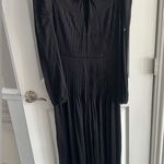 Farm Rio Black Long Sleeve Knot Jumpsuit Photo 4