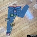 Athleta Salutation Stash Wrap Tight leggings cutouts pockets Hematite Grey Sz LP Photo 7