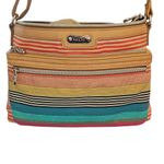 Relic  Crossbody Purse. Shoulder Bag. Colorful Striped Design. Photo 1
