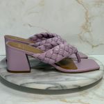 Marc Fisher LTD Norsa Light Purple Braided Heel Sandals 8M Slip-On Block Heel Photo 3