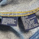 Tommy Hilfiger  Denim Jacket Tan Collar Women's M Trucker Style Blue Jean Photo 5