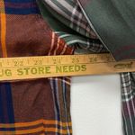 Caffe Marrakesh Plaid Flannel XL Shirt Distressed Hem Long Sleeve Soft Grunge Green Photo 9