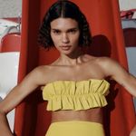 ZARA Ruffle Swimsuit Top Photo 0