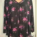 Lane Bryant  18 20 Floral V-Neck Long Sleeve Top Photo 9