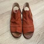 Miz Mooz NEW  Cailey Leather Peep Toe Slingback Heel Sandal Size 38/US 7.5-8 Wide Photo 5