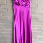 Vintage Y2K Scott McClintock Pink Maxi Dress Size 1 Flower Embellishment Photo 1
